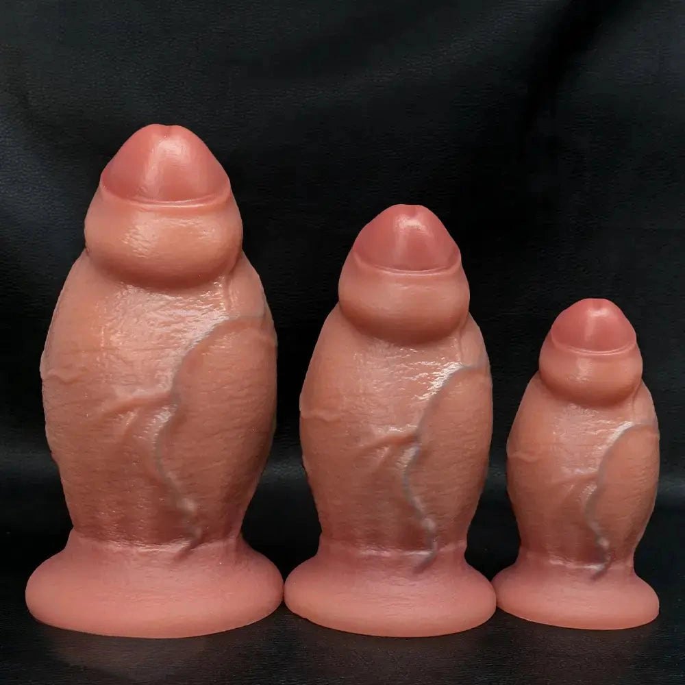 Uncut Realistic Dildo, S/M/L - Real Touch Silicone Toy