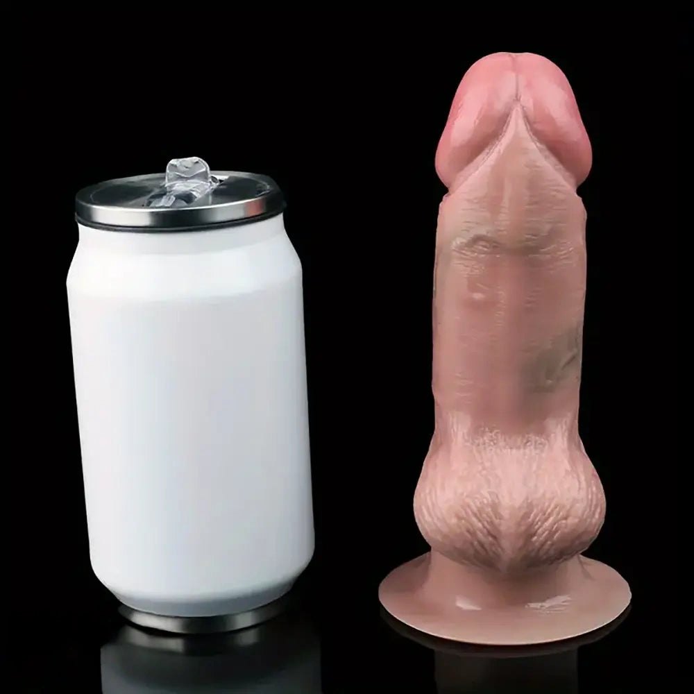Uncut Realistic Silicone Dildo - Suction Cup Realistic Dildo