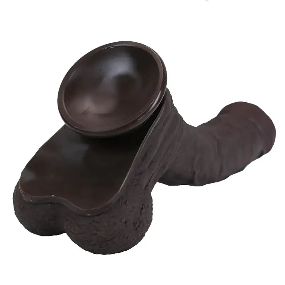 Uncut Realistic Dildo - Silicone Vaginal Play Dildo