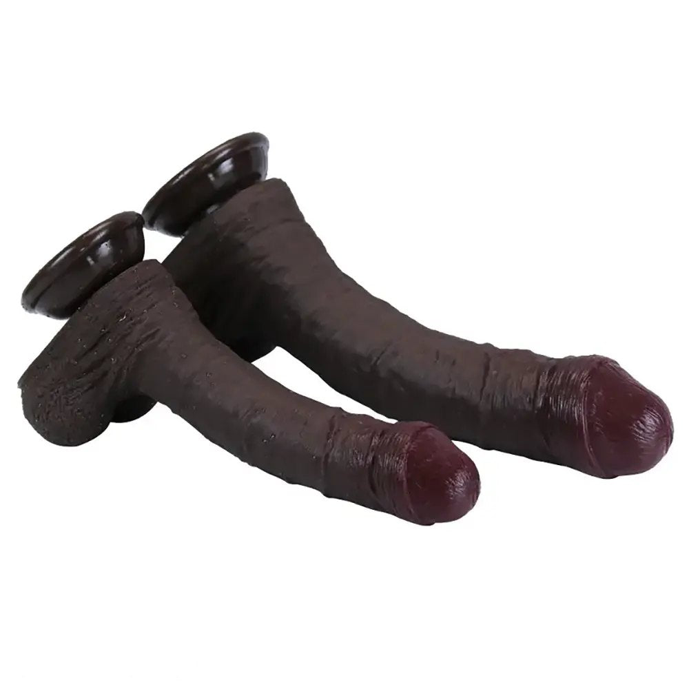 Uncut Realistic Dildo - Silicone Vaginal Play Dildo