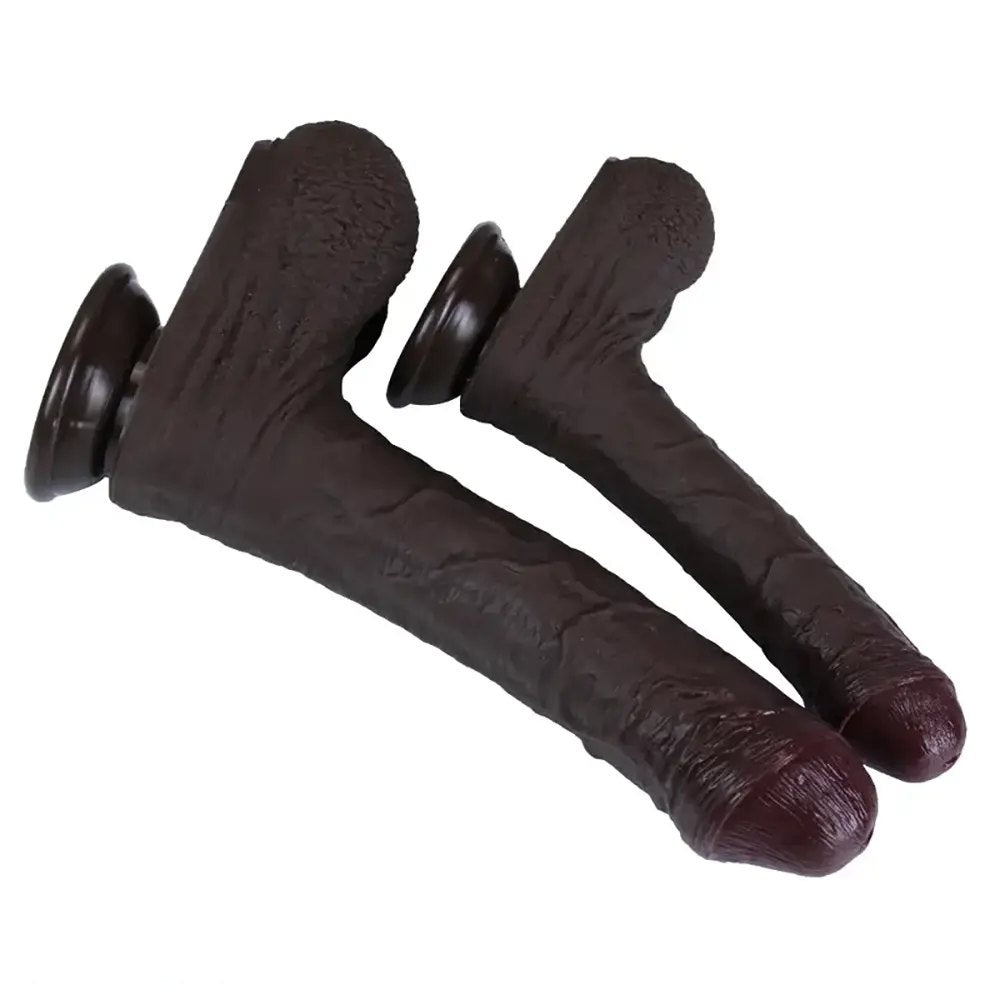 Uncut Realistic Dildo - Silicone Vaginal Play Dildo