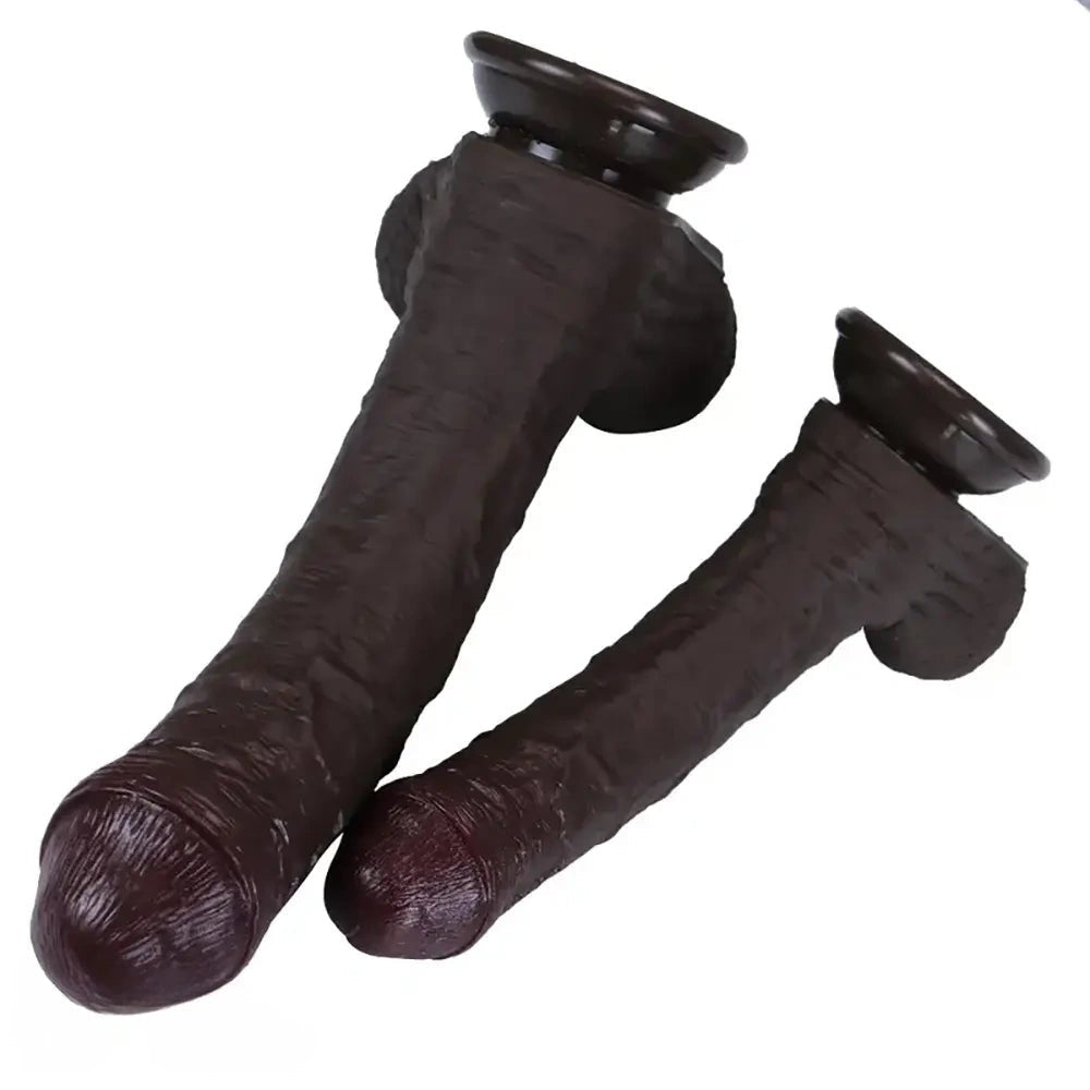 Uncut Realistic Dildo - Silicone Vaginal Play Dildo