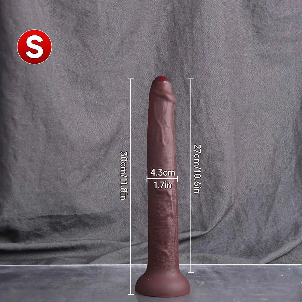 Uncut Silicone Suction Cup Dildo - Multi-Size Suction Cup Dildo