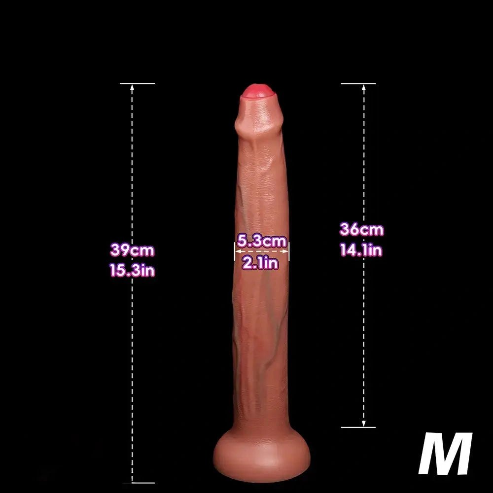 Uncut Silicone Suction Cup Dildo - Multi-Size Suction Cup Dildo
