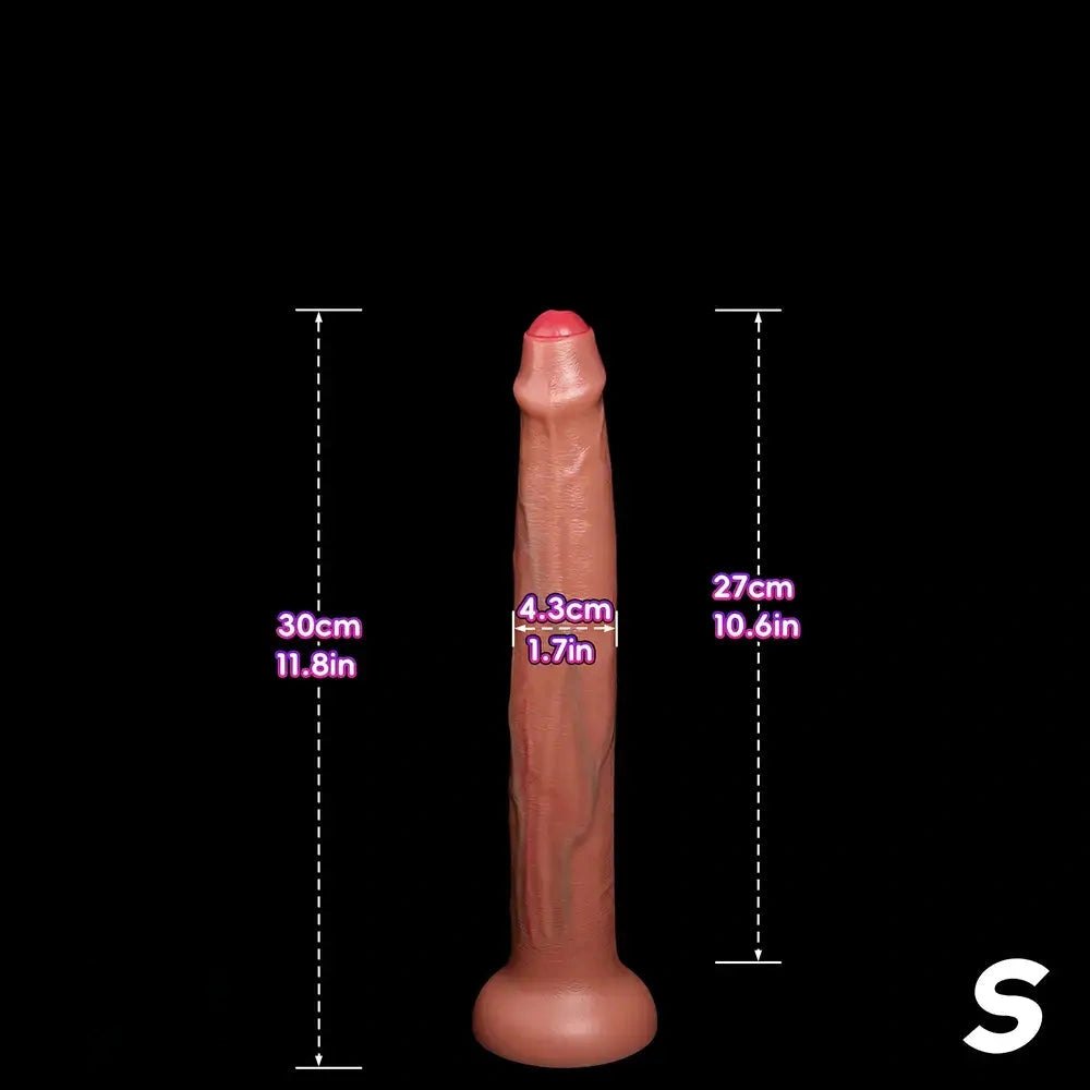 Uncut Silicone Suction Cup Dildo - Multi-Size Suction Cup Dildo