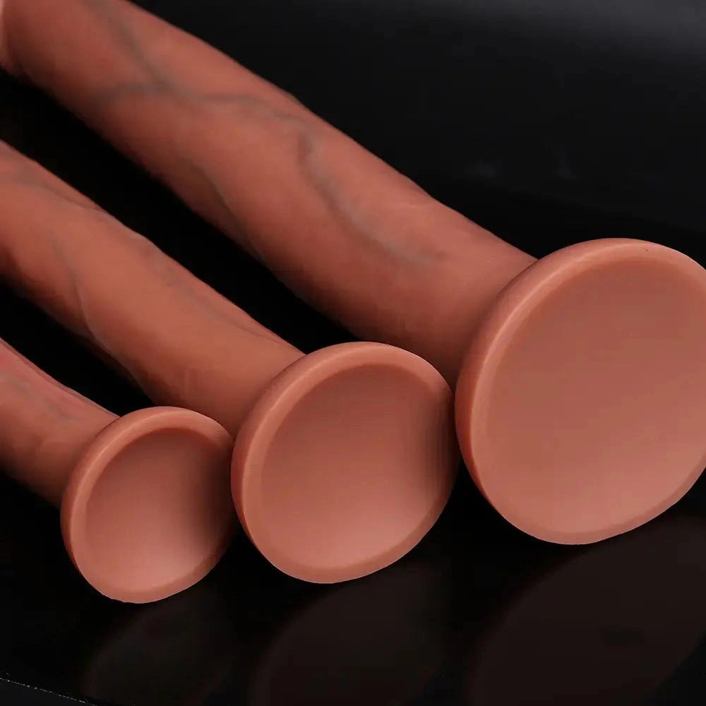 Uncut Silicone Suction Cup Dildo - Multi-Size Suction Cup Dildo