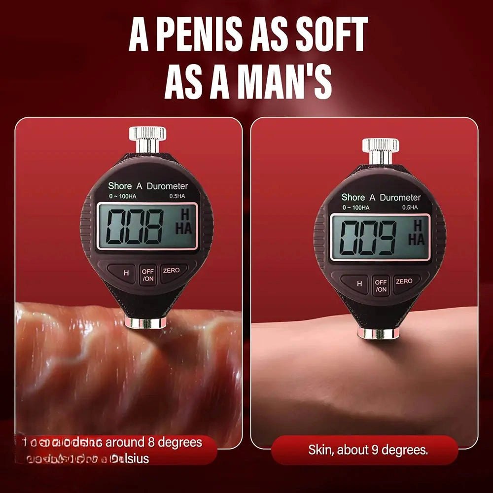 Uncut Slide Skin Realistic Dildo - Sliding Foreskin Detail