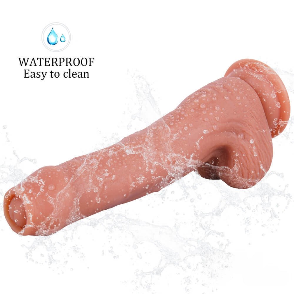 Uncut Suction Cup Dildo 8 in - Realistic Suction Dildo