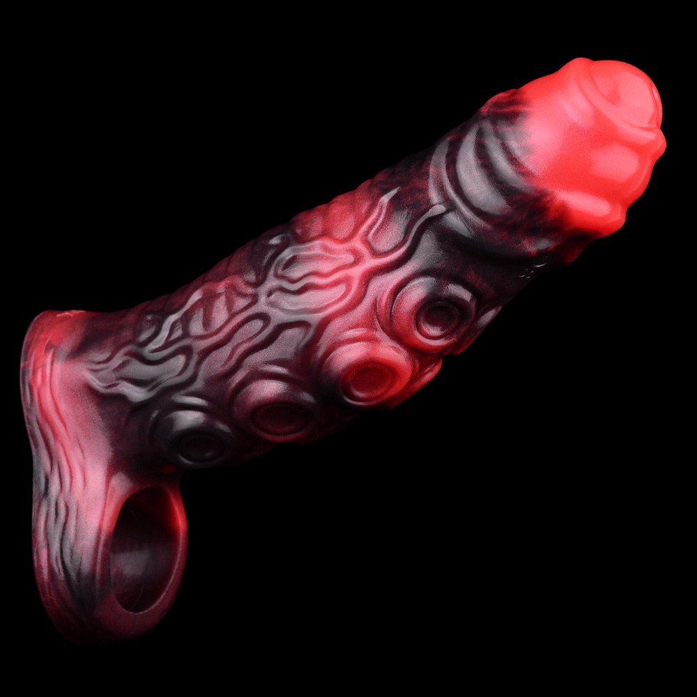 Uncut Tentacle Cock Sleeve - Vibrating Hollow Sleeve