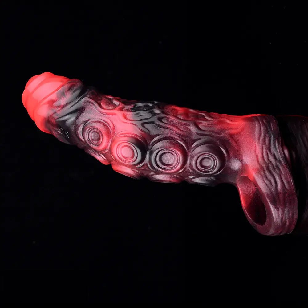 Uncut Tentacle Cock Sleeve - Vibrating Hollow Sleeve
