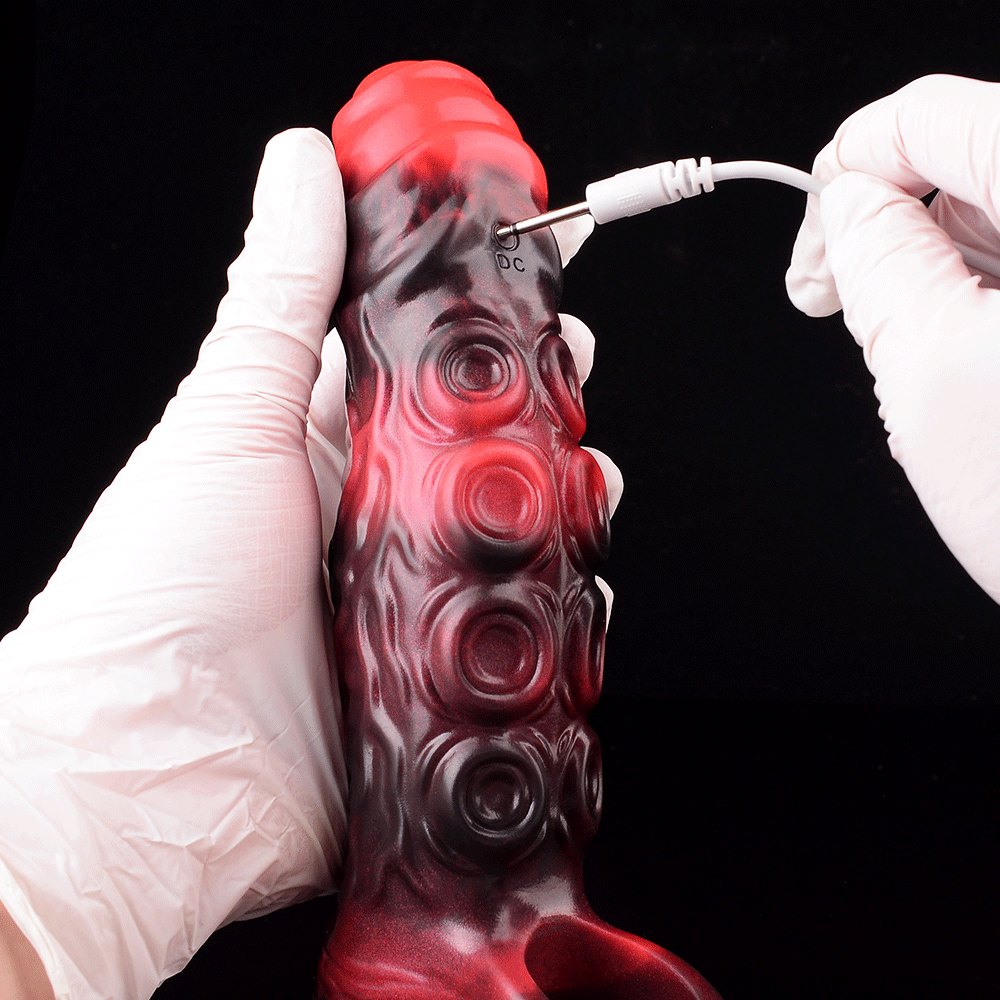 Uncut Tentacle Cock Sleeve - Vibrating Hollow Sleeve