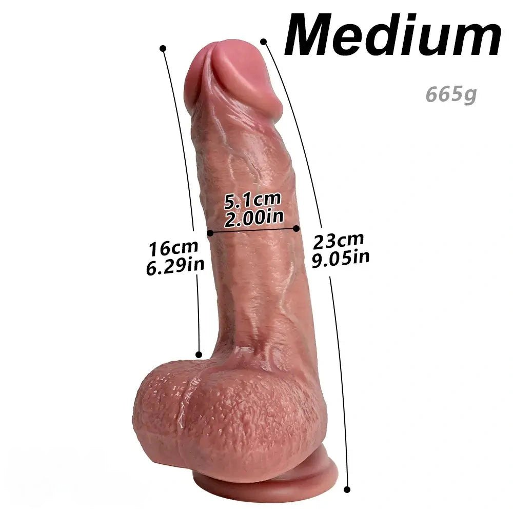 Vaginal Anal Strap-On Dildo - Flesh Strap On Dildo