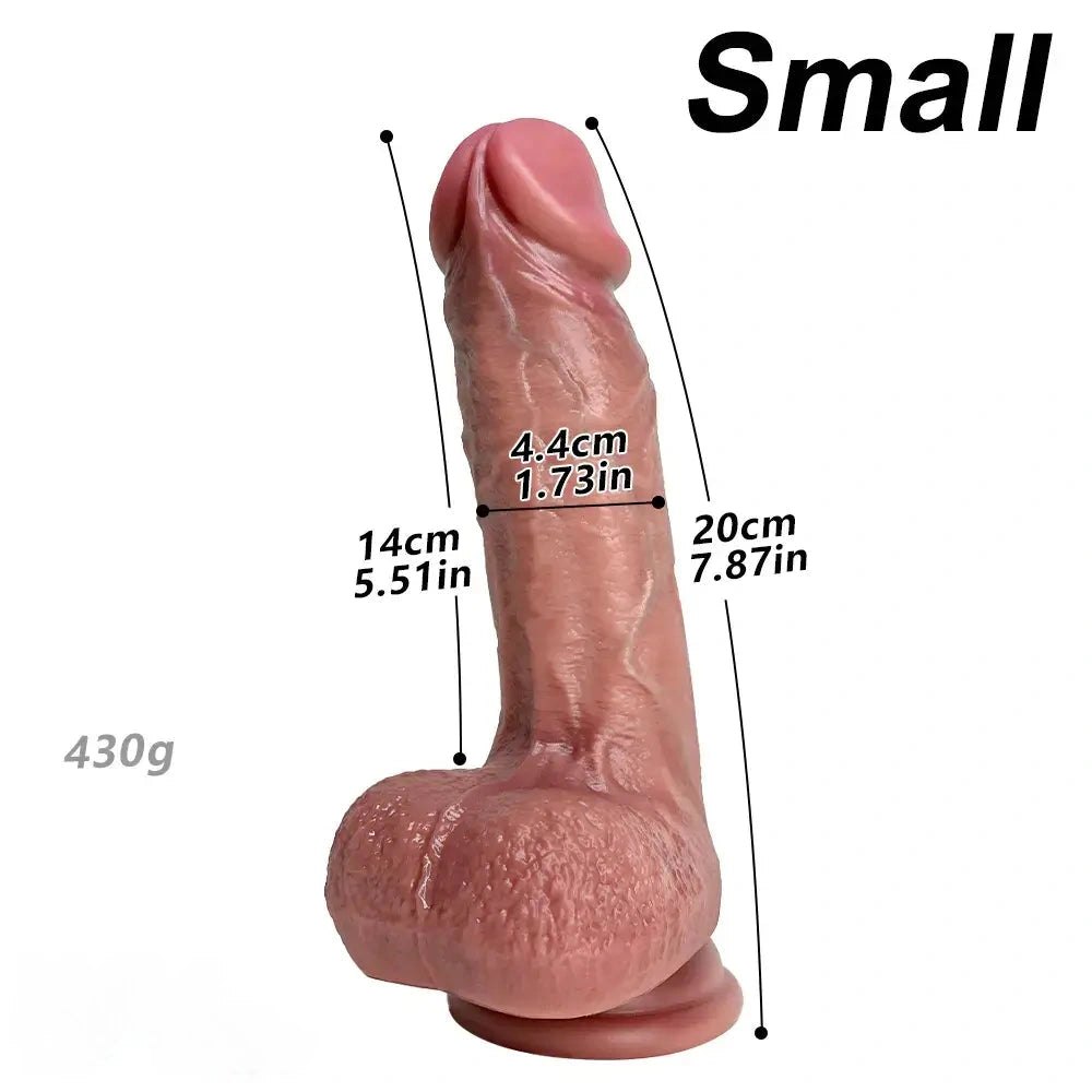 Vaginal Anal Strap-On Dildo - Flesh Strap On Dildo