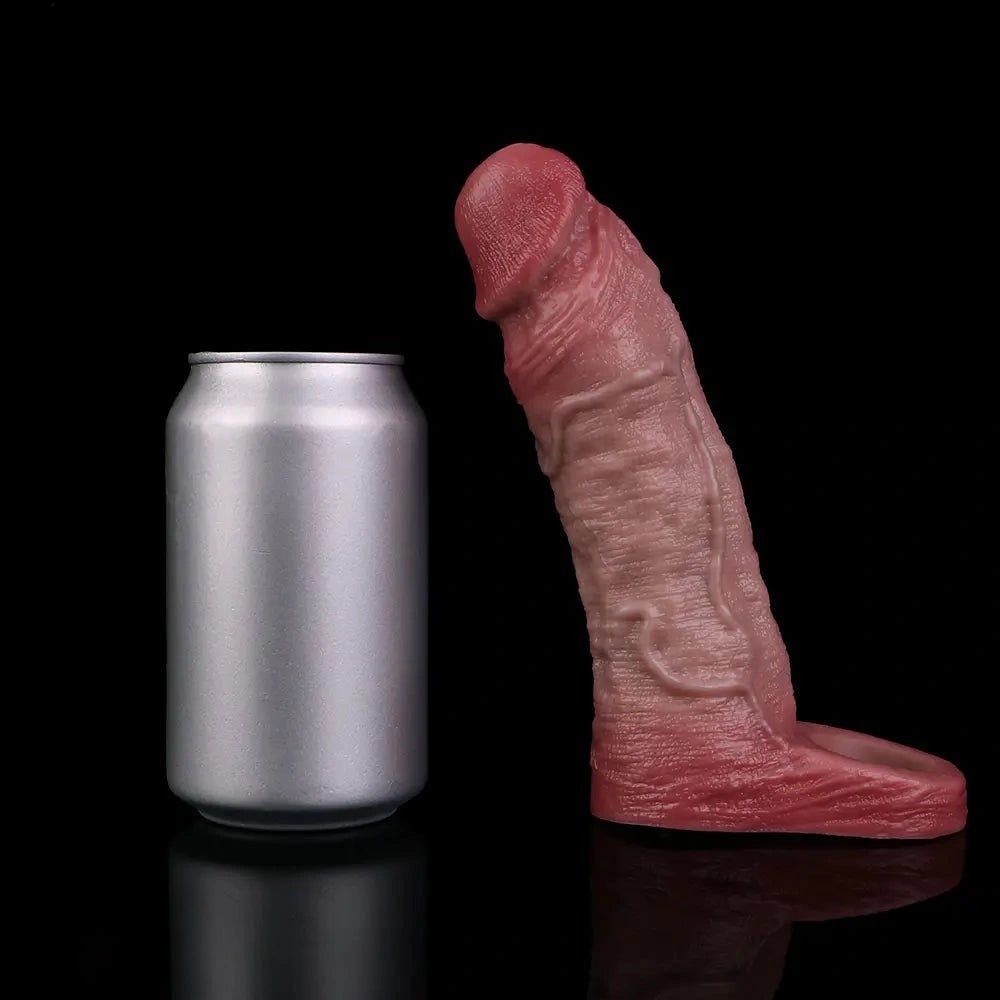 Veined Dildo Sleeve With Ring - Hollow Cock Sleeve 6.81 in