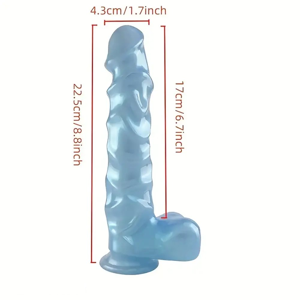 Veined PVC Realistic Dildo 8.8in - Realistic PVC Dildo
