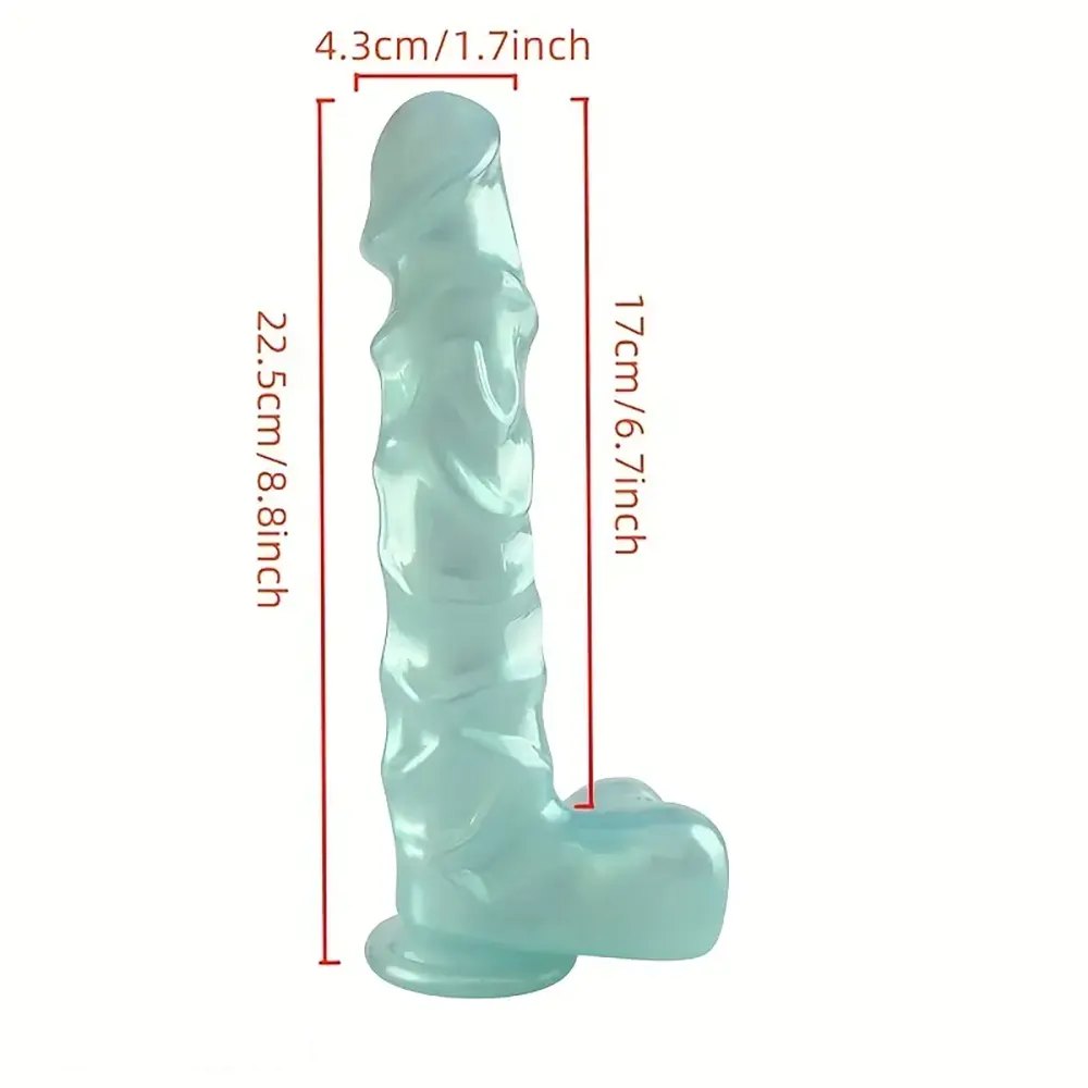 Veined PVC Realistic Dildo 8.8in - Realistic PVC Dildo