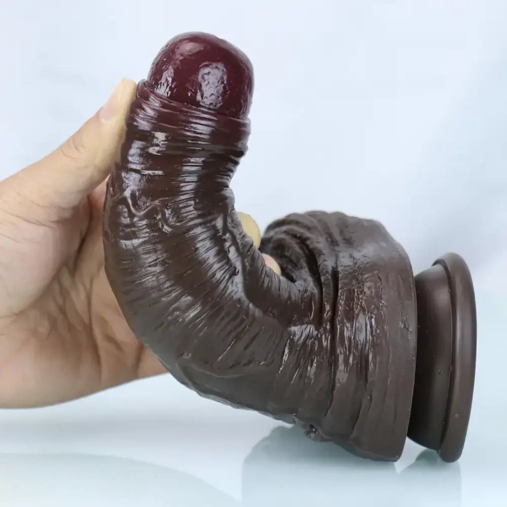 Veined Realistic Dildo 7.2 in - Silicone Realistic Dildo