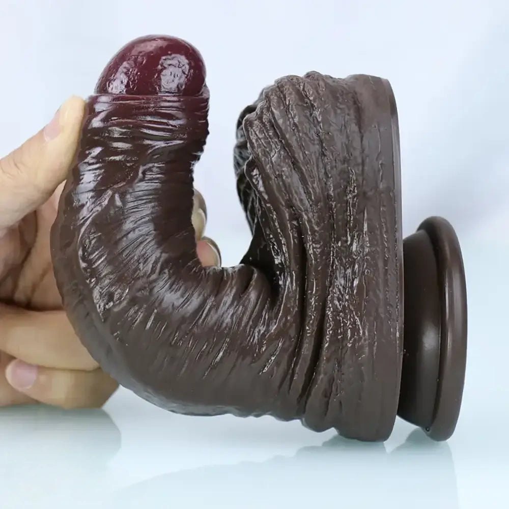 Veined Realistic Dildo 7.2 in - Silicone Realistic Dildo