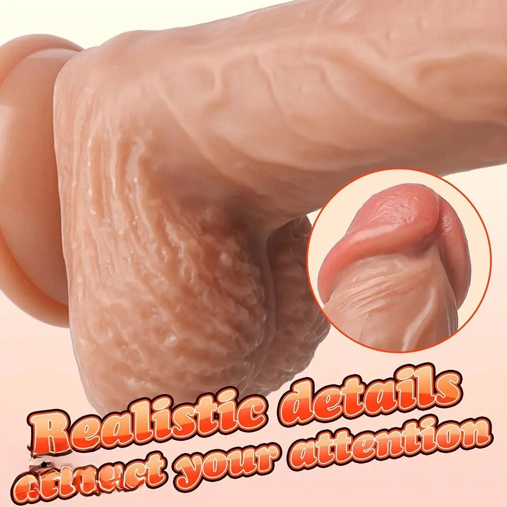 Veined Realistic Dildo 8.27 in - PVC Realistic Dildo
