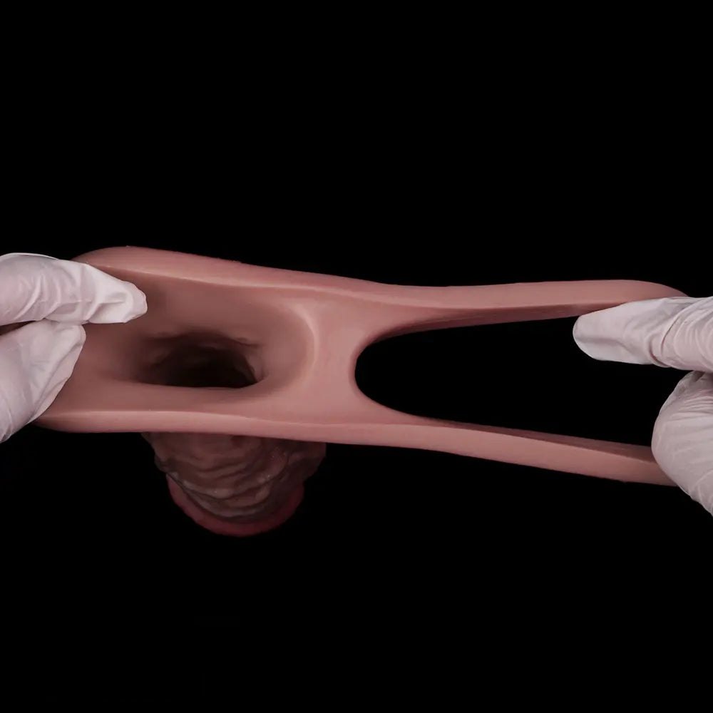 Veined Realistic Cock Sleeve - Hollow Silicone Sleeve