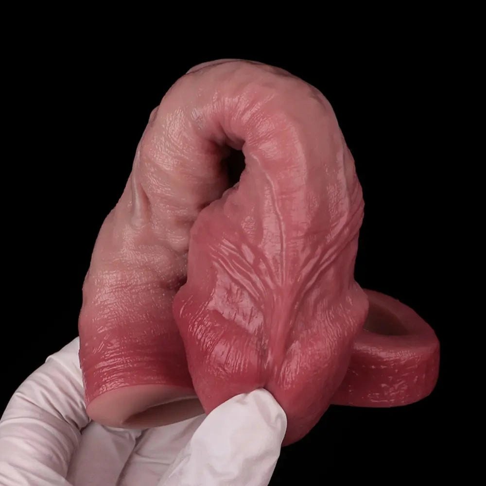 Veined Realistic Cock Sleeve - Hollow Silicone Sleeve