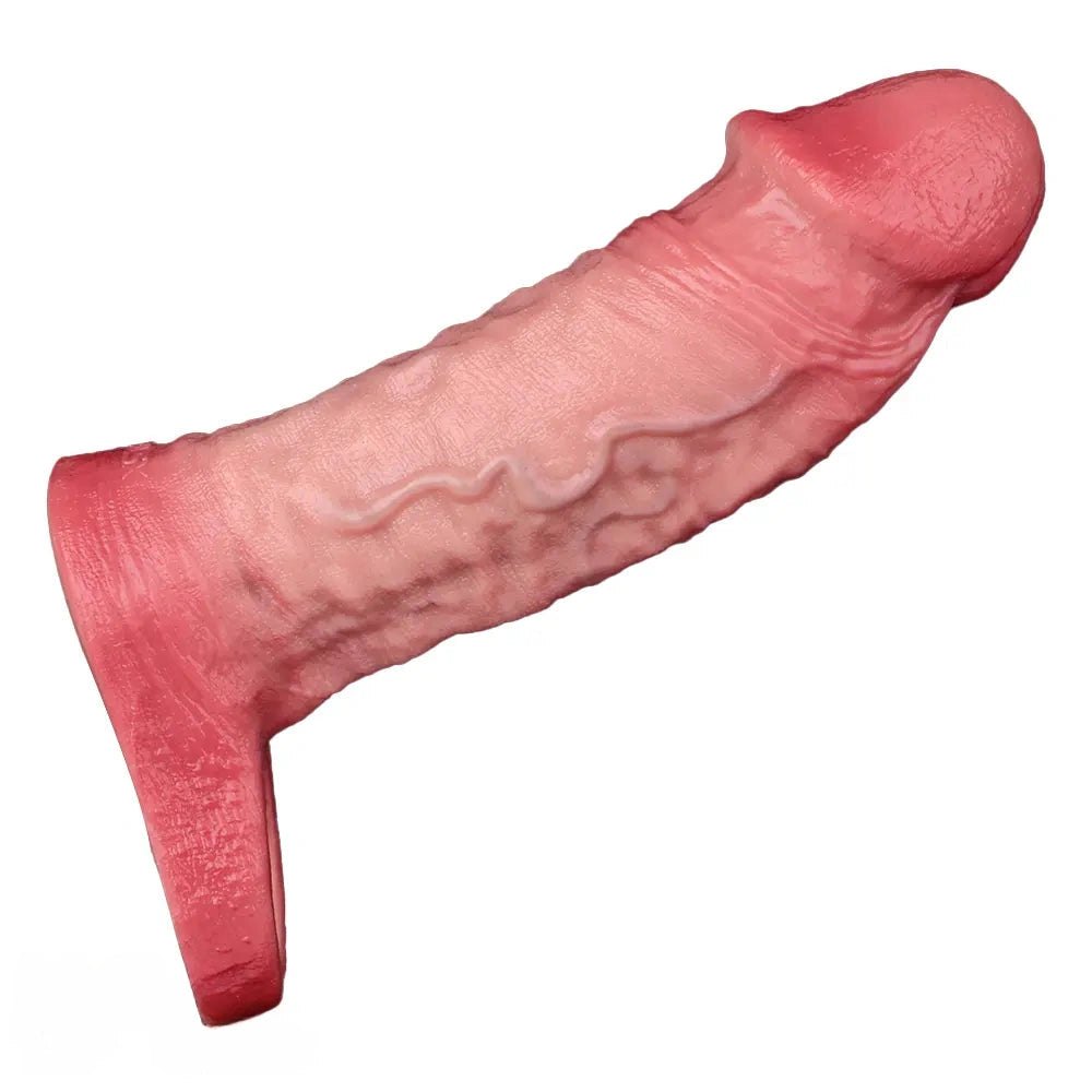 Veined Realistic Cock Sleeve - Hollow Silicone Sleeve