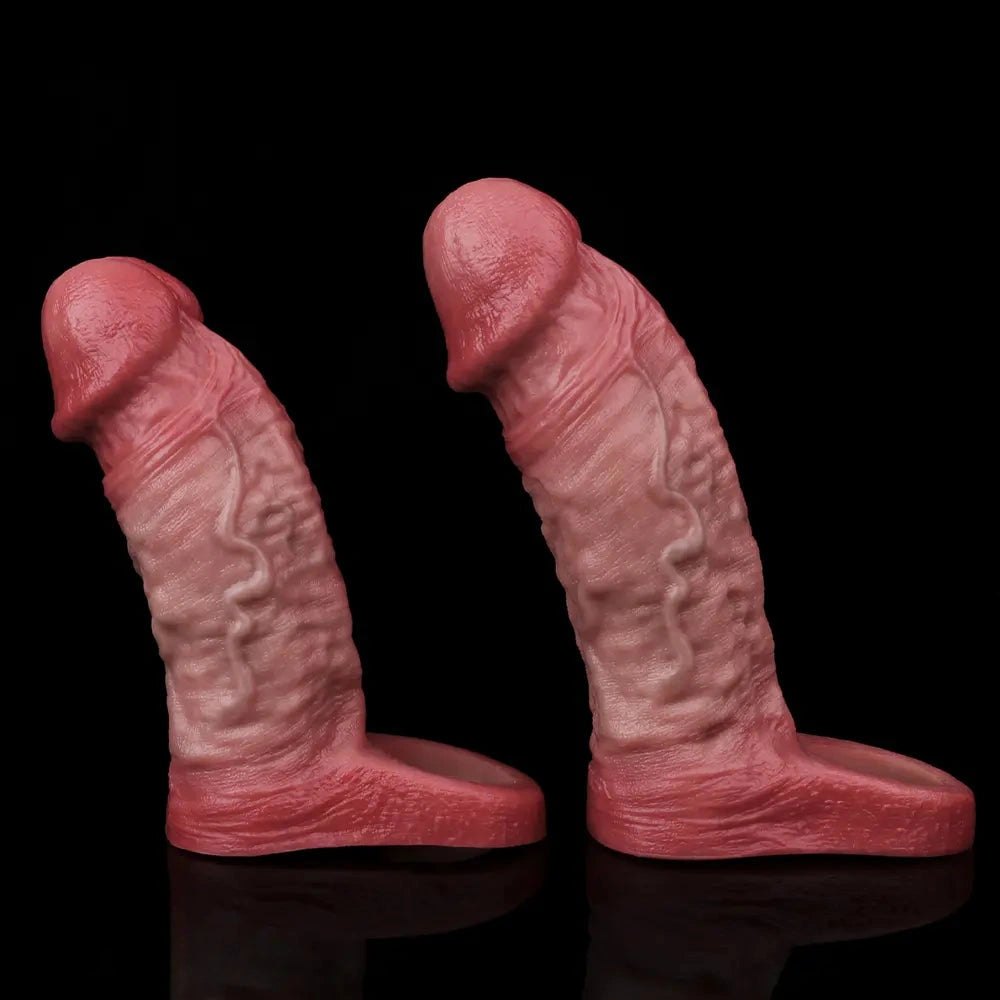 Veined Realistic Cock Sleeve - Hollow Silicone Sleeve