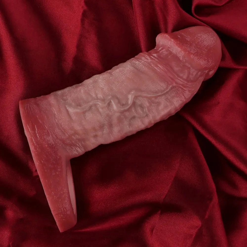 Veined Realistic Cock Sleeve - Hollow Silicone Sleeve