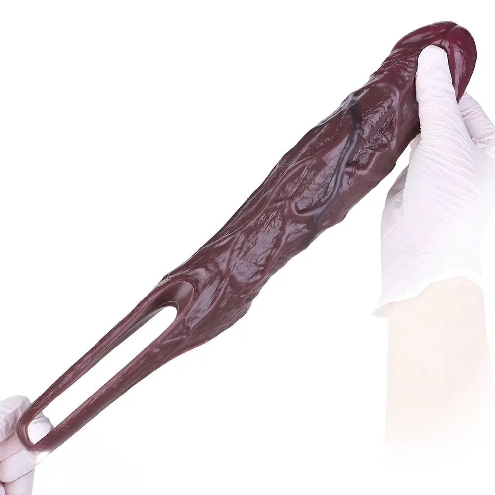 Veined Silicone Dildo 6.7 in - Realistic Vein Texture Dildo