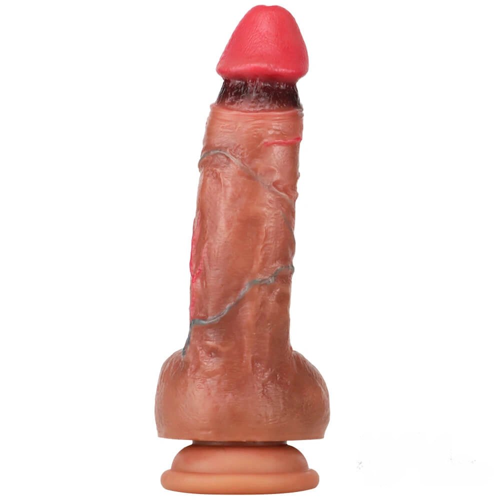 Veined Realistic Dildo 8 in - Suction Cup Dildo