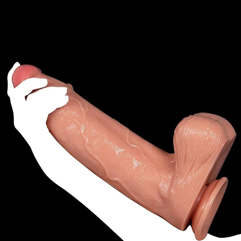 Veined Realistic Suction Dildo - Thick Realistic Dildo