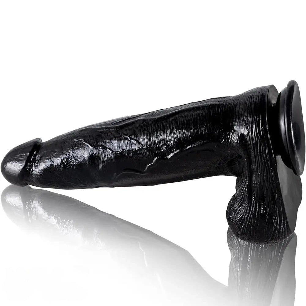 Veined Realistic Suction Dildo - Thick Realistic Dildo