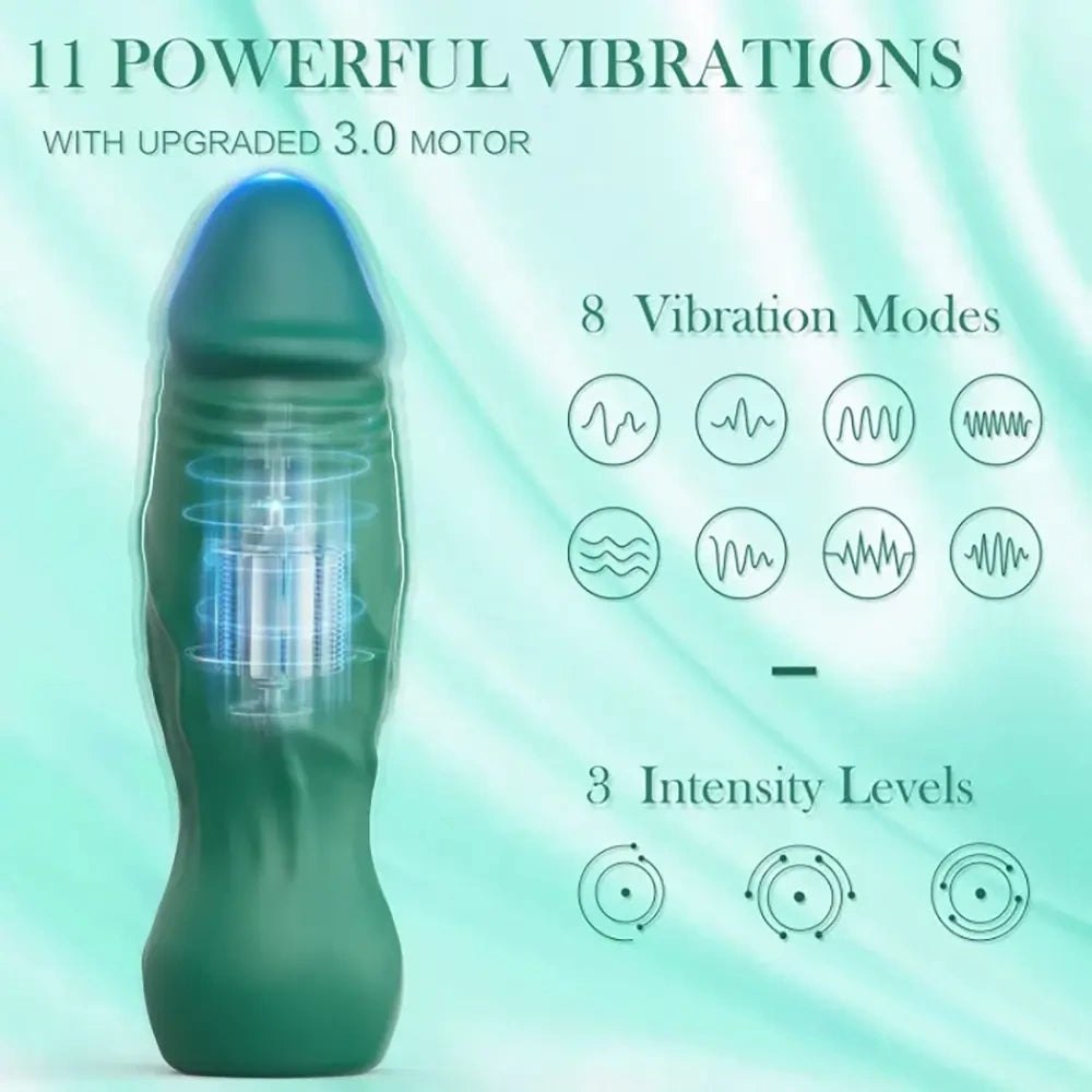 Veined Vibrating Dildo - Realistic Vibrating Dildo