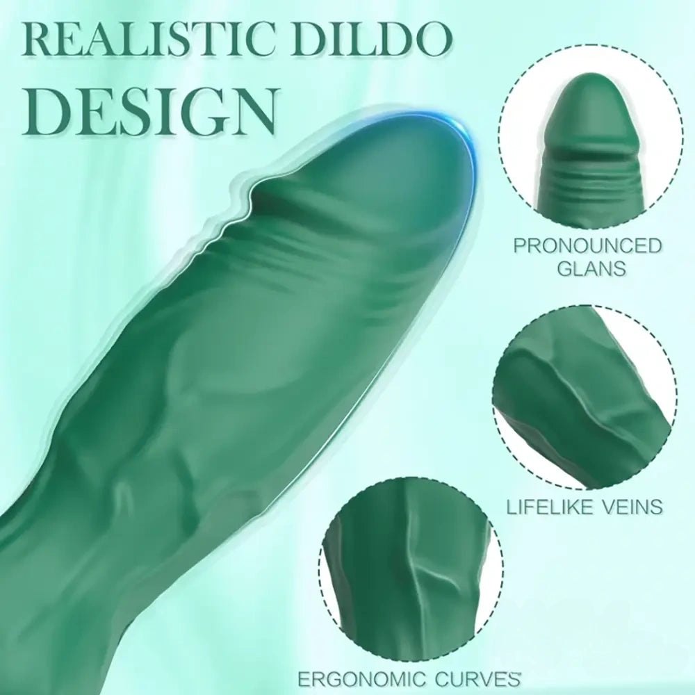 Veined Vibrating Dildo - Realistic Vibrating Dildo