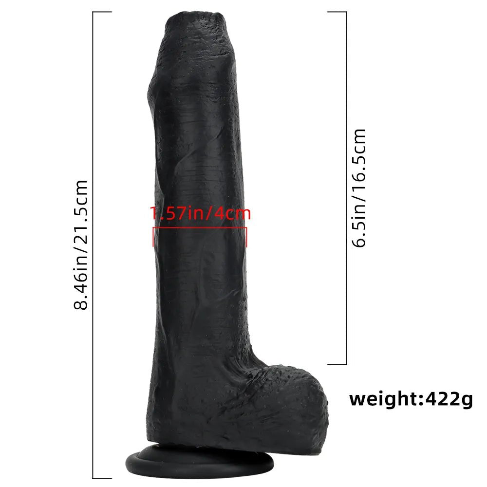Veined Silicone Suction Cup Dildo - Realistic Suction Dildo