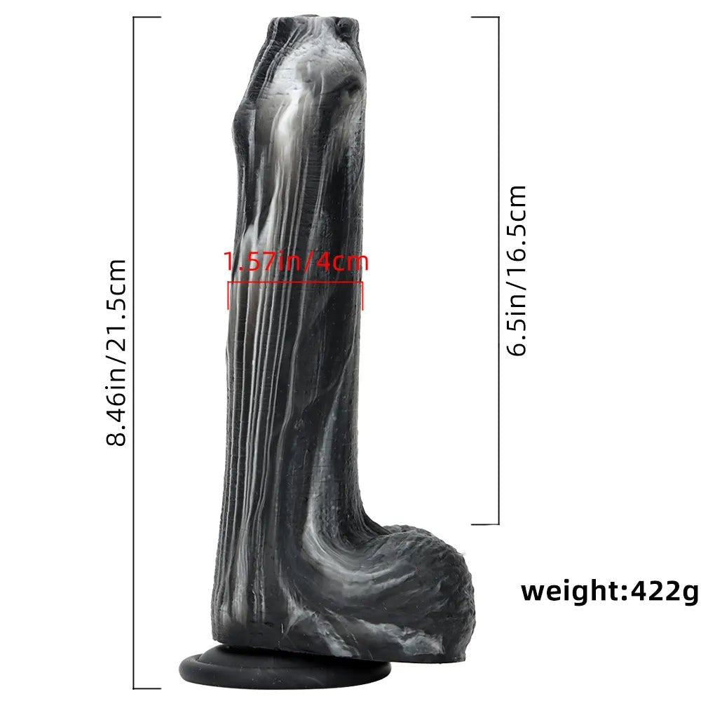 Veined Silicone Suction Cup Dildo - Realistic Suction Dildo