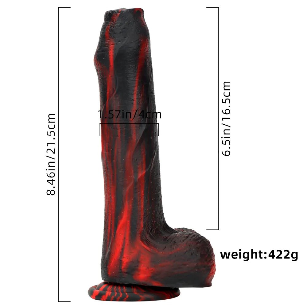Veined Silicone Suction Cup Dildo - Realistic Suction Dildo