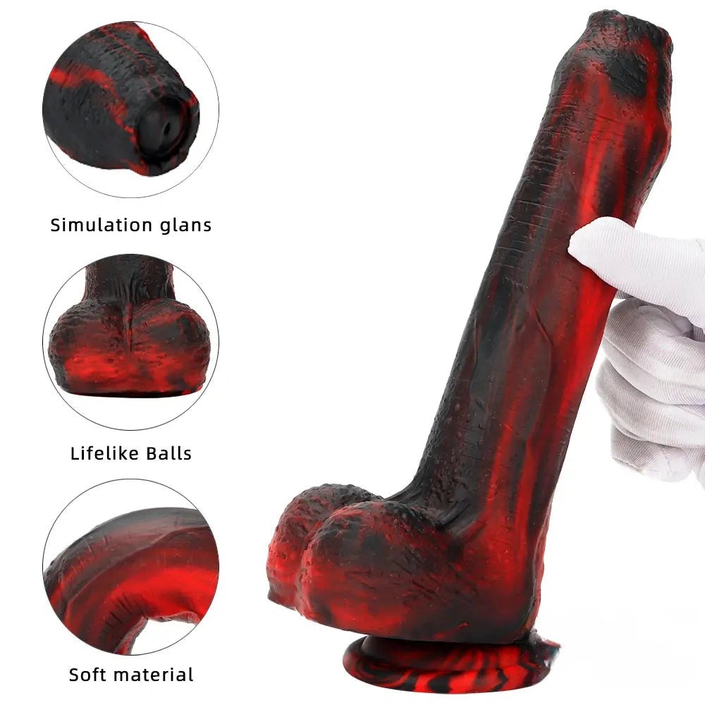 Veined Silicone Suction Cup Dildo - Realistic Suction Dildo