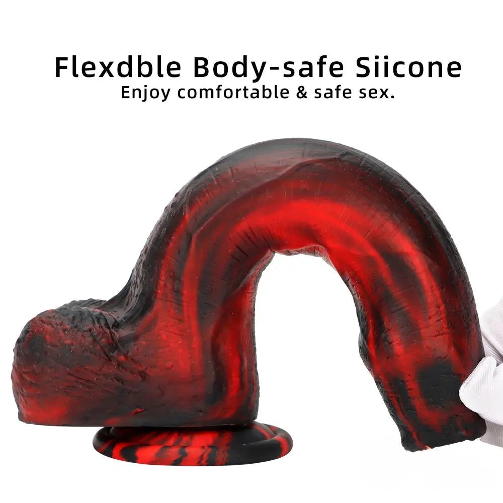Veined Silicone Suction Cup Dildo - Realistic Suction Dildo