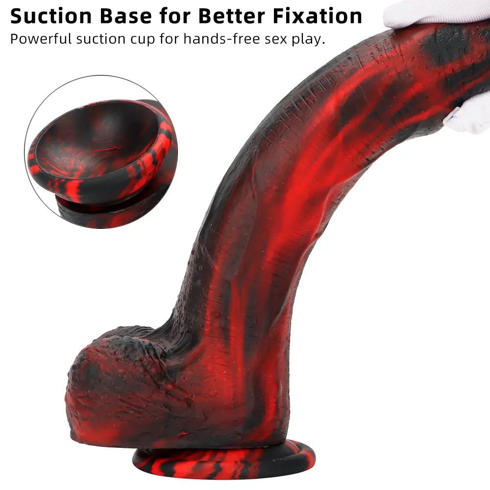 Veined Silicone Suction Cup Dildo - Realistic Suction Dildo