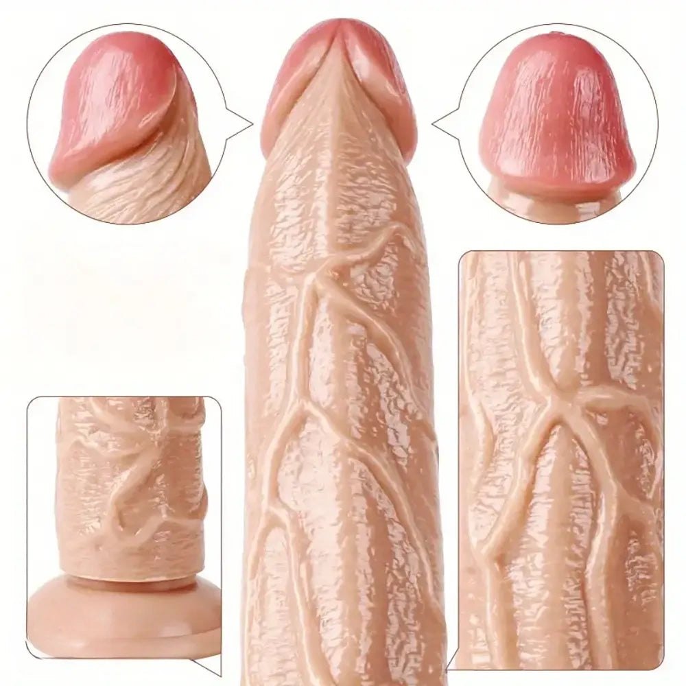 Veiny Flesh Realistic Dildo 13in - Realistic Big Dildo