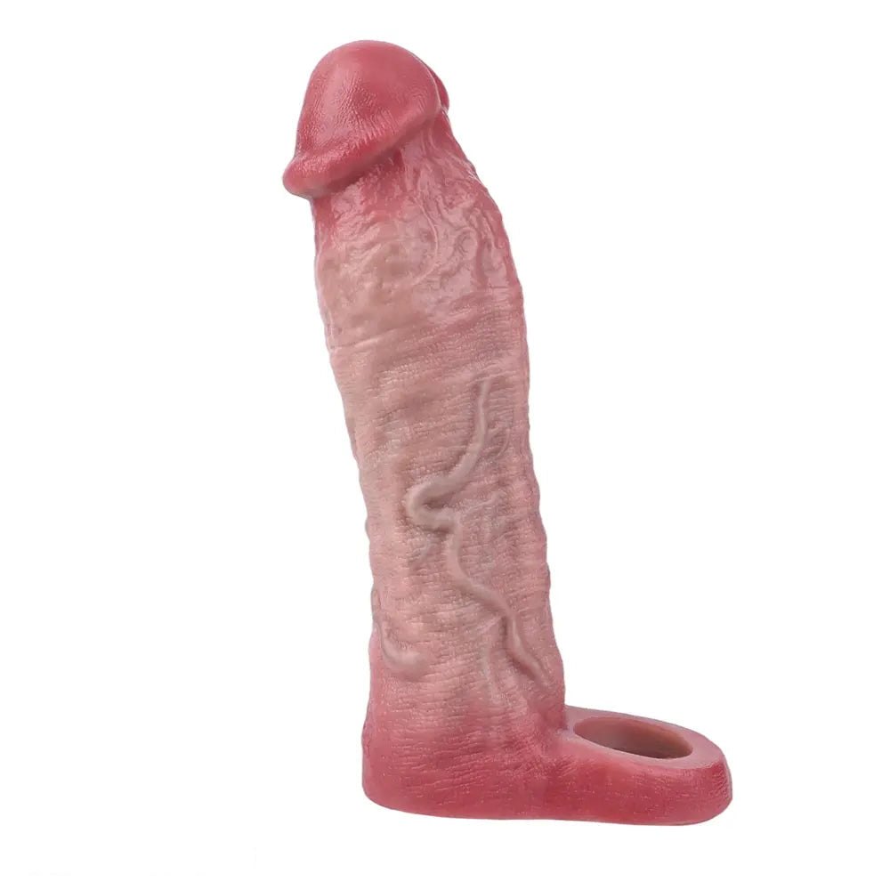 Veiny Hollow Cock Sleeve 8 In - Realistic Cock Extension