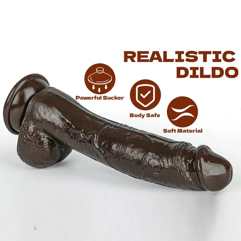 Veiny Realistic Dildo 8.46 in - Lifelike PVC Sex Toy