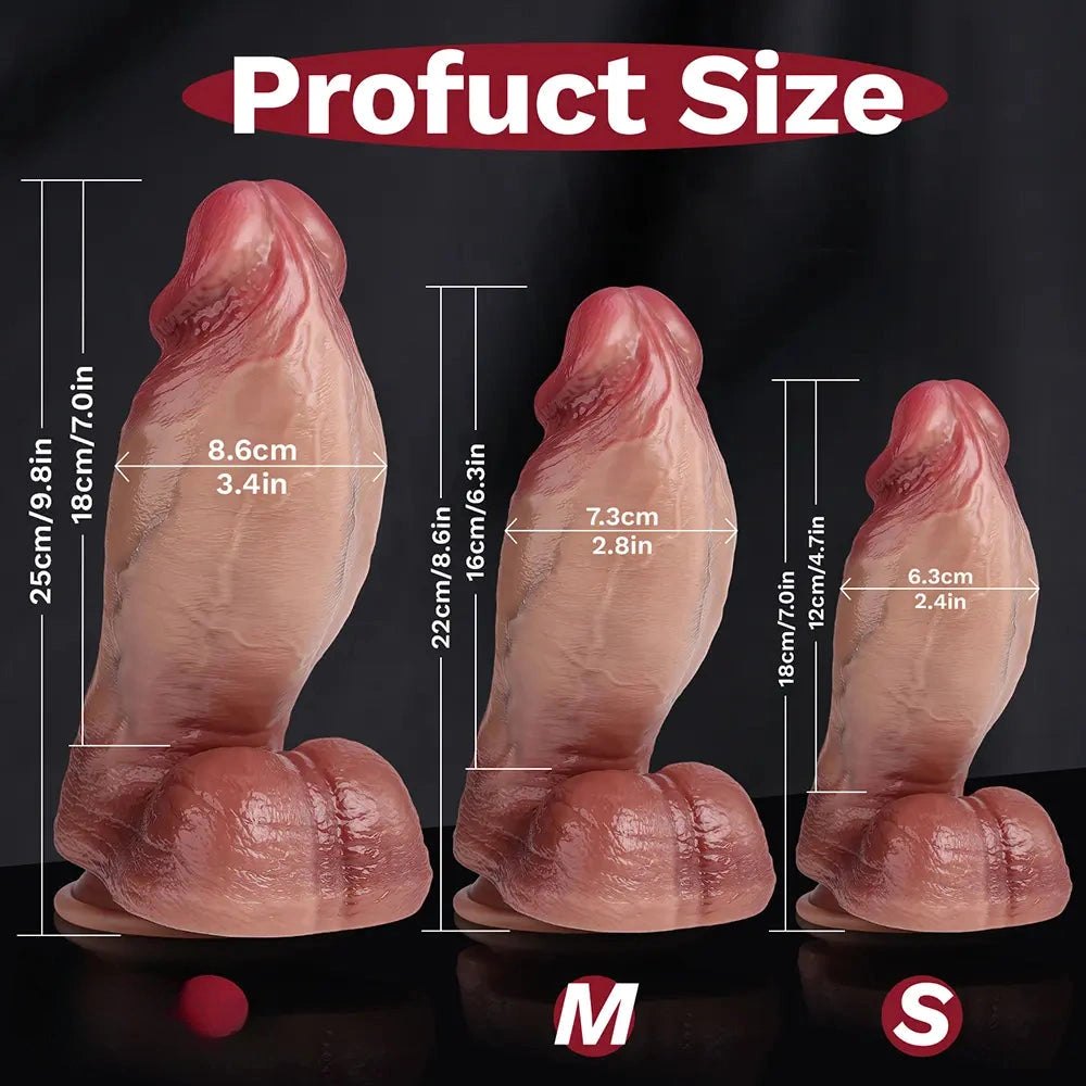 Veiny Realistic Dildo 7-9.8 in - Thick Anal Dildo