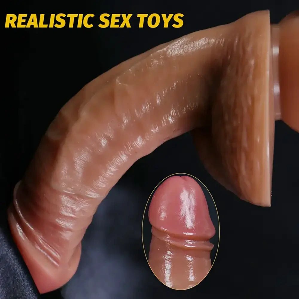 Veiny Realistic Silicone Dildo - Realistic Dildo 6.69in