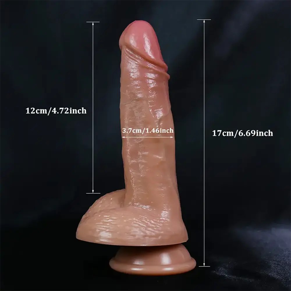 Veiny Realistic Silicone Dildo - Realistic Dildo 6.69in