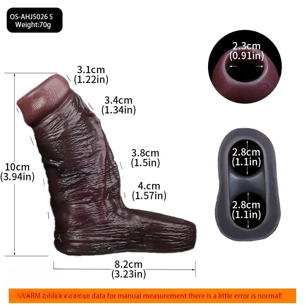 Veiny Silicone Realistic Dildo S to XL - Realistic Dildo