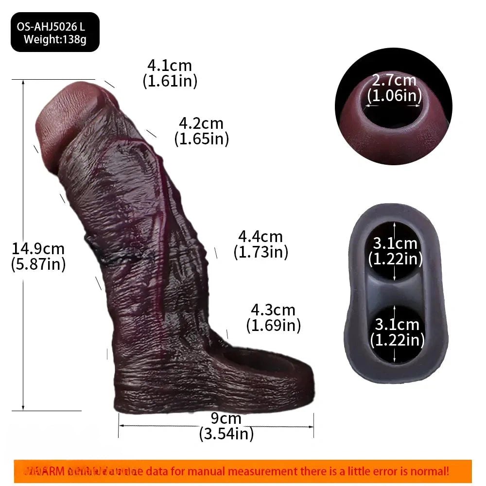 Veiny Silicone Realistic Dildo S to XL - Realistic Dildo