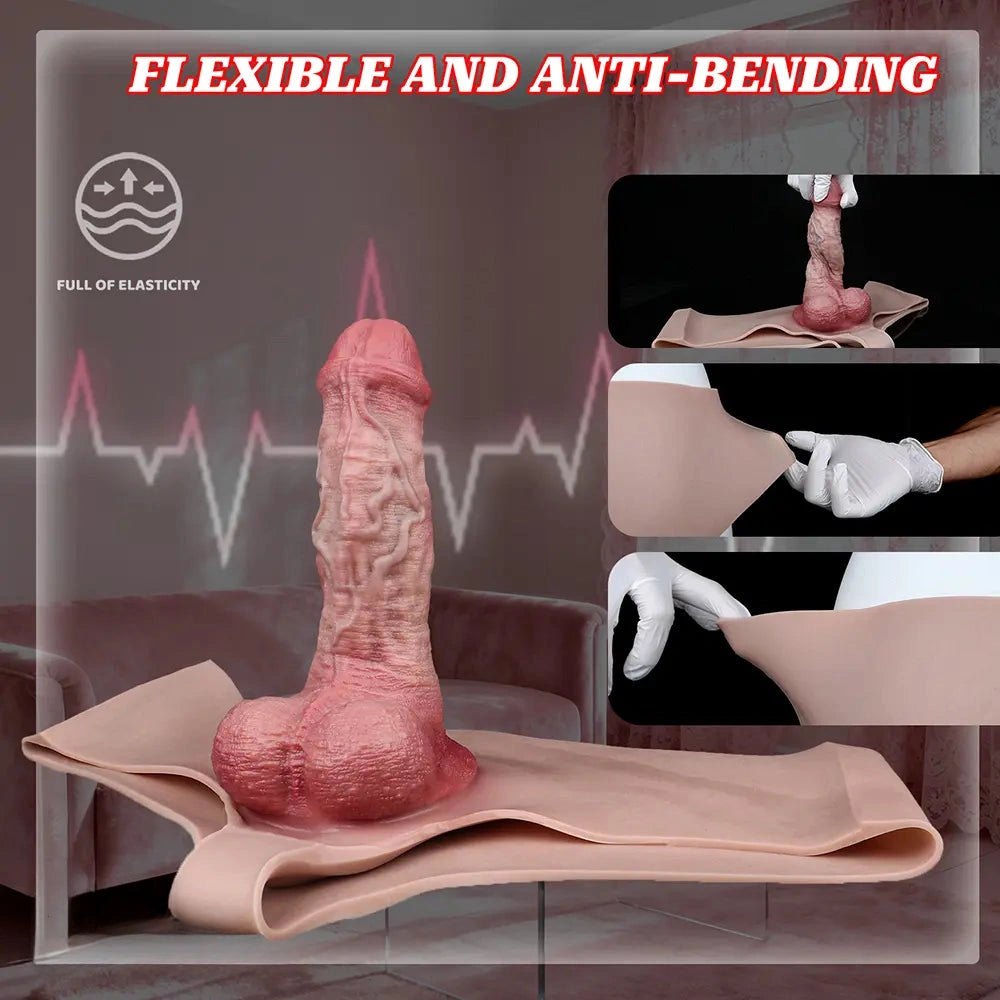 Veiny Strap-On Dildo Pants - Realistic Vein Strap On Dildo