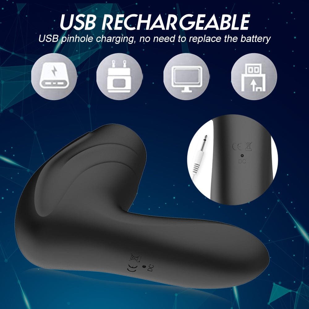 Vibrating Grip Male Masturbator - Rechargeable Male Stroker